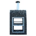 Schanskorf Blokhaard met verhoogde BBQ XL lxhxd 1,20m x 1,80m x 0,50m