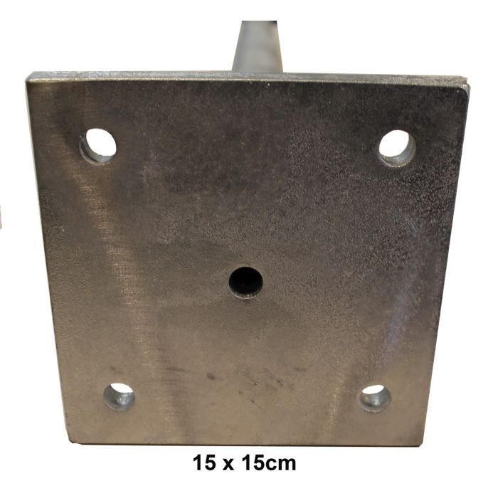 Steunpilaar met voet, plaat 15x15cm