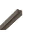 Alu U-Afdekprofiel 2 meter lang gepoedercoat vergrijst bruin/taupe