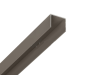 Alu U-Afdekprofiel 0,90 meter lang gepoedercoat vergrijst bruin/taupe