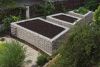 Bloembak lxhxb 2,00m x 1,00m x 1,00m wanddikte 15cm