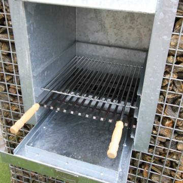 BBQ inzetrooster 43 cm breed x 40 cm diep