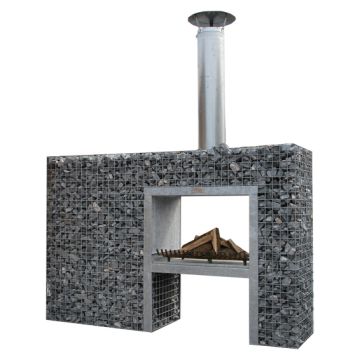 Doorkijkhaard 2,00m x 1,30m x 0,48m