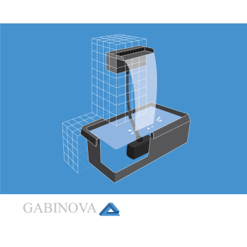 Waterval in schanskorf