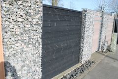 Houten Schutting Kit dubbel potdeksel motief klein 