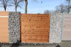 Houten Schutting Kit dubbel potdeksel V groef