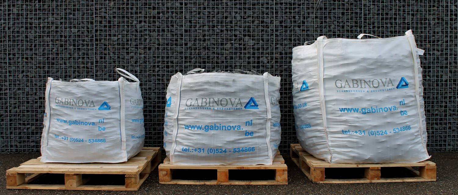 Bigbags breukstenen 600kg 1000kg 1700kg