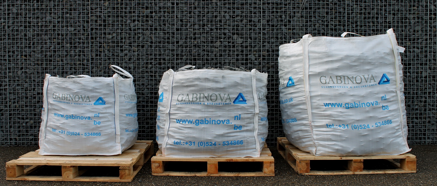 Bigbags breukstenen 600kg 1000kg 1700kg