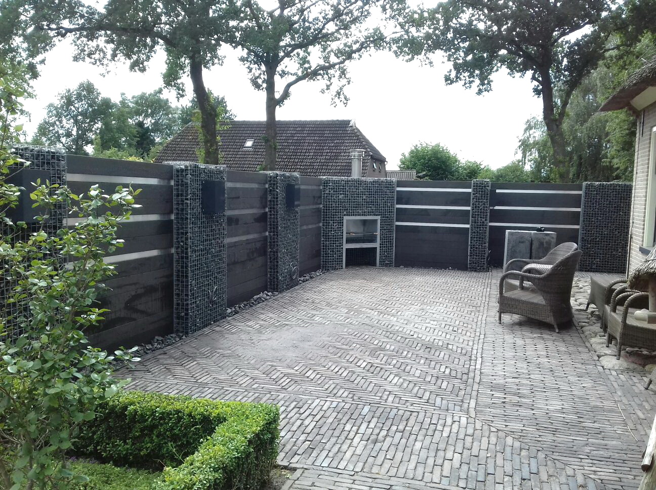 Schanskorven met composiet en hoekhaard XXL