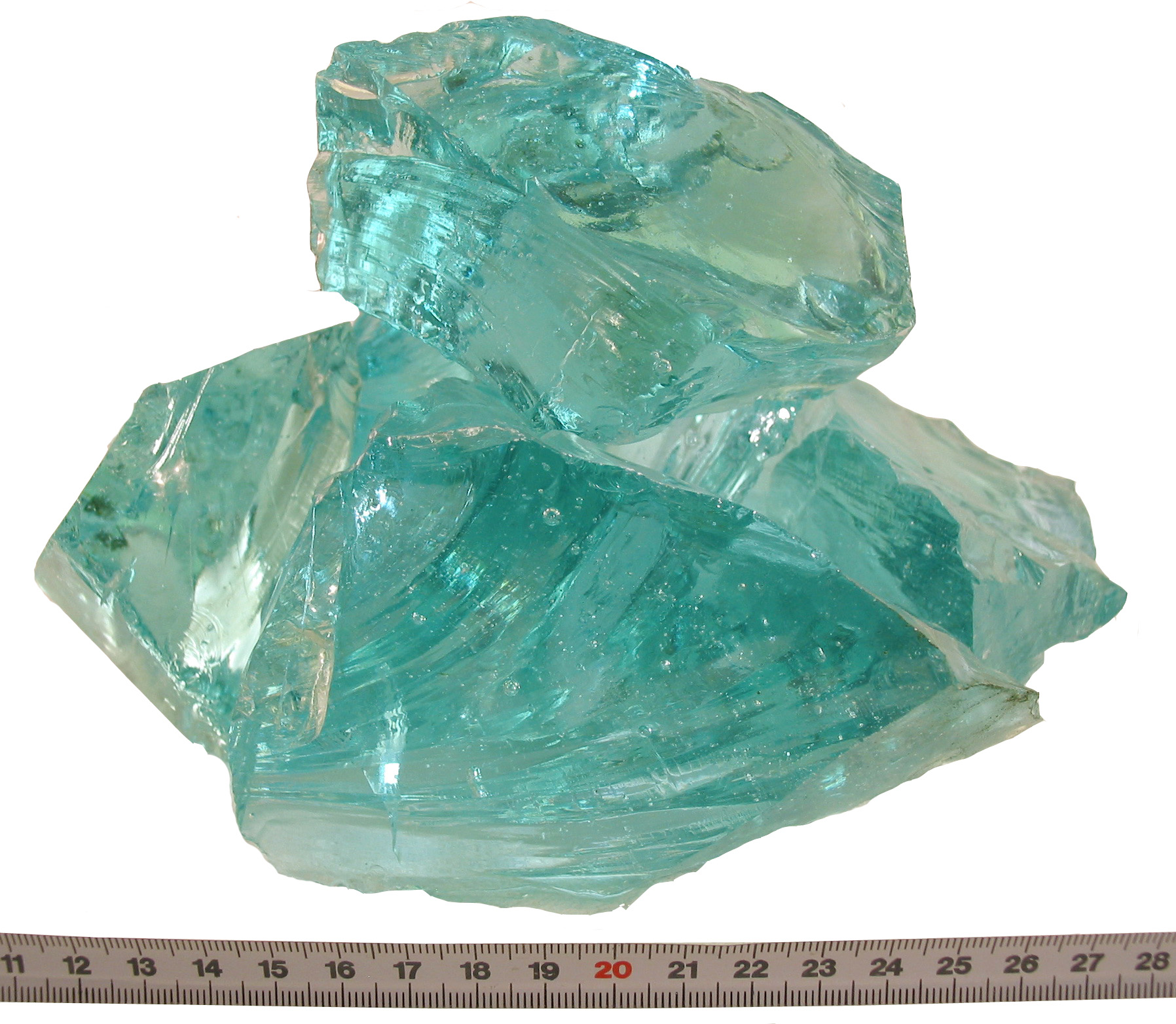 Glasbrokken Tourqoise 80-120mm