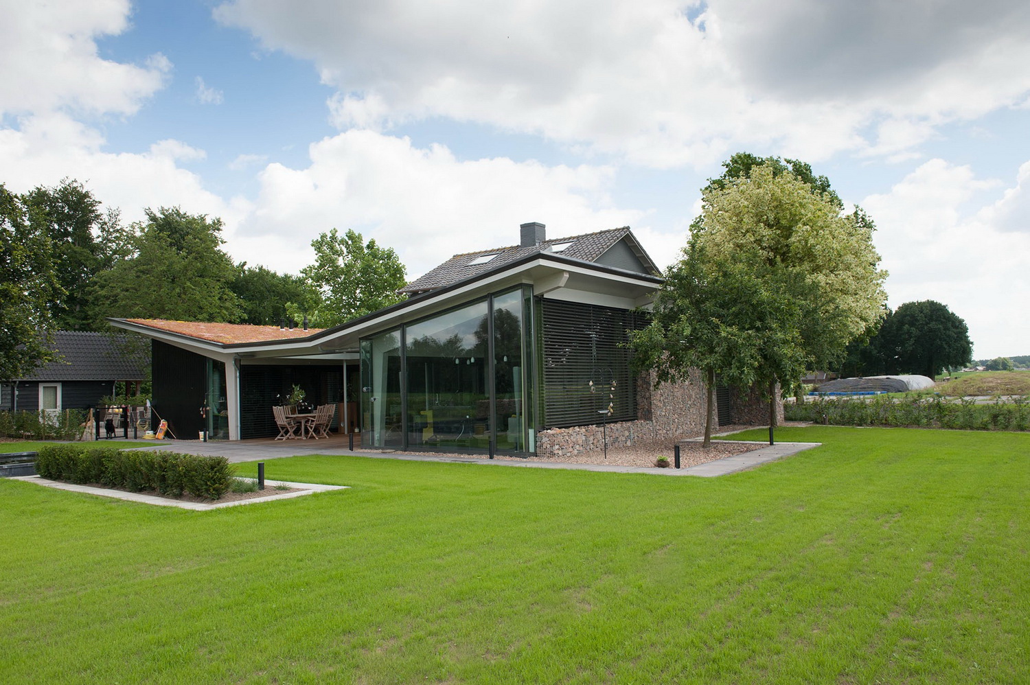 Schanskorven gevuld met Grauwacke 60-80mm