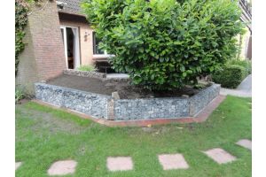 Schanskorven met Ardenner Grijs – Ardenner grijs breuksteen. Schanskorven met Ardenner Grijs