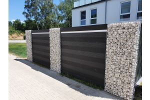 Schanskorven met Composiet Schutting – Composiet schutting. Schanskorven met Composiet Schutting