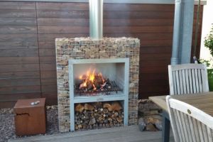 Blokhaard BBQ met Grauwacke – Grauwacke breukstenen. Blokhaard BBQ met Grauwacke