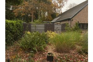 Schanskorven met Composiet Schutting – Composiet schutting. Schanskorven met Composiet Schutting