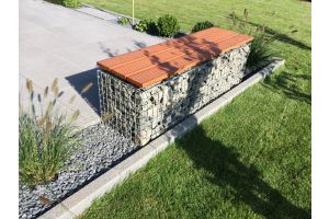 Schanskorf met zitbank – Schanskorf tuinbanken