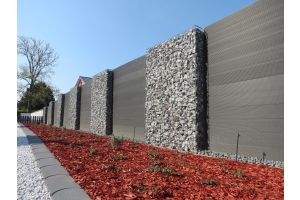 Schanskorven met Basalt Breukstenen – Basalt breukstenen. Schanskorven met Basalt Breukstenen