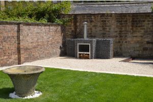 Schanskorven Tuinhaard met Basalt Breuksteen – Basalt breukstenen. Schanskorven Tuinhaard met Basalt Breuksteen