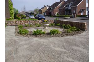 Schanskorf Schutting met Grauwacke Breukstenen – Grauwacke breukstenen. Schanskorf Schutting met Grauwacke Breukstenen