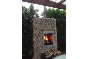 Schanskorven Tuinhaard met Yellow Sun – Tuinhaarden. Schanskorven Tuinhaard met Yellow Sun