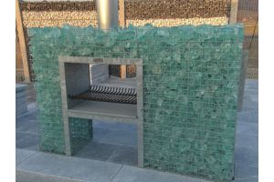 Haard Bef Llt met Glasbrokken – Breukstenen. Haard Bef Llt met Glasbrokken