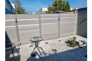 Schanskorven met Composiet Schutting – Composiet schutting. Schanskorven met Composiet Schutting