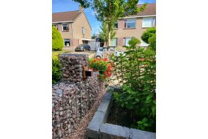 Schanskorven met Sus Square Rust – LED verlichting. Schanskorven met Sus Square Rust