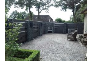 Schanskorf Terras Omheining – Zakelijke toepassingen. Schanskorf Terras Omheining