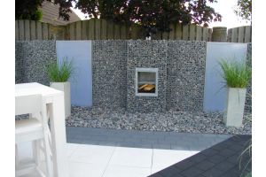 Noors Graniet 31-50mm met Tuinhaard Bbq – Breukstenen. Noors Graniet 31-50mm met Tuinhaard Bbq