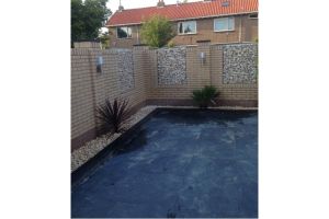 Schanskorven met Yellow Sun – Yellow Sun breukstenen. Schanskorven met Yellow Sun