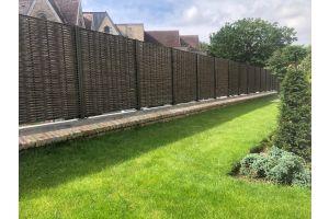 Kunststof schutting enkele weving – Kunststof vlechtschutting