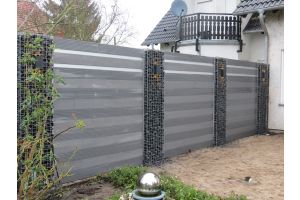 Schanskorven met Composiet Schutting – Composiet schutting. Schanskorven met Composiet Schutting