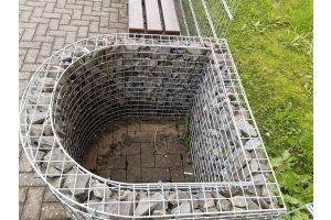 Schanskorf met zitbank – Schanskorf tuinbanken