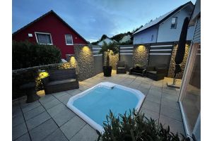 Schanskorven Schutting met Composiet en LED – LED verlichting. Schanskorven Schutting met Composiet en LED