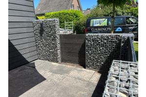 Schanskorven Composiet Opbouw Team – Composiet schutting. Schanskorven Composiet Opbouw Team