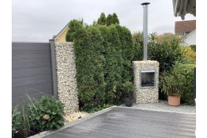 Tuinhaarden – Composiet schutting. Tuinhaarden