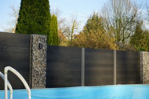 Schanskorven met Composiet Schutting – Composiet schutting. Schanskorven met Composiet Schutting