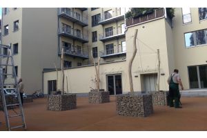 Schanskorf bloembak met grauwacke – Schanskorf bloembak