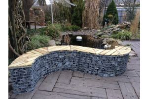 Schanskorf met zitbank – Schanskorf tuinbanken