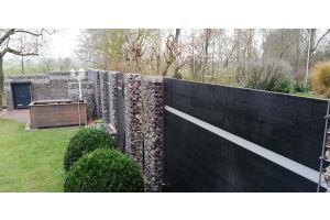 Schanskorven met Composiet Schutting – Composiet schutting. Schanskorven met Composiet Schutting