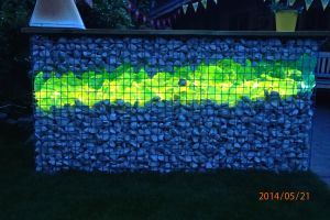 Schanskorven met Glasbrokken – Glasbrokken. Schanskorven met Glasbrokken