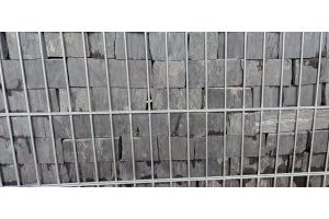 Leisteen-kwartsiet antraciet – Transportkorven. Leisteen-kwartsiet antraciet