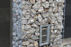 Composiet Schuttingschutting Antraciet met Steckdose – Watervallen. Composiet Schuttingschutting Antraciet met Steckdose