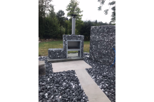 Blokhaard BBQ met Schanskorf – Tuinhaarden. Blokhaard BBQ met Schanskorf