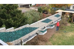 Schanskorven met Yellow Sun en Glasbrocke – Yellow Sun breukstenen. Schanskorven met Yellow Sun en Glasbrocke