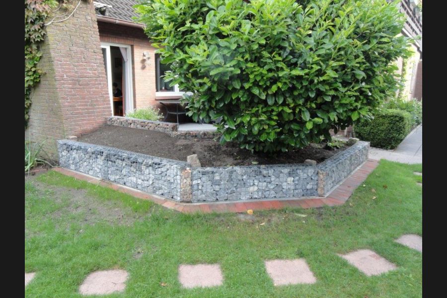 Gabionen mit Ardenner grau Gabionen mit Ardenner grau
