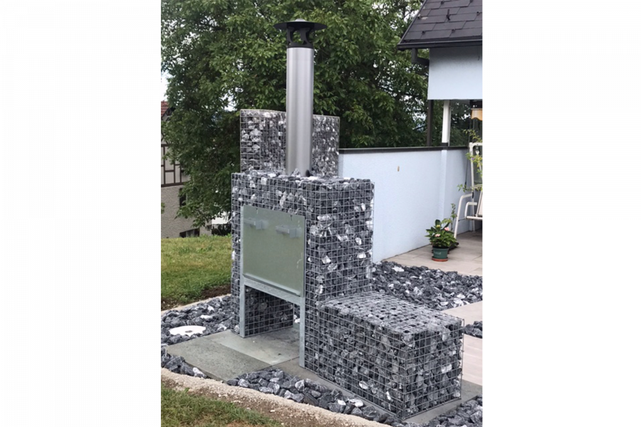 Blokhaard BBQ met Schanskorf Blokhaard BBQ met Schanskorf
