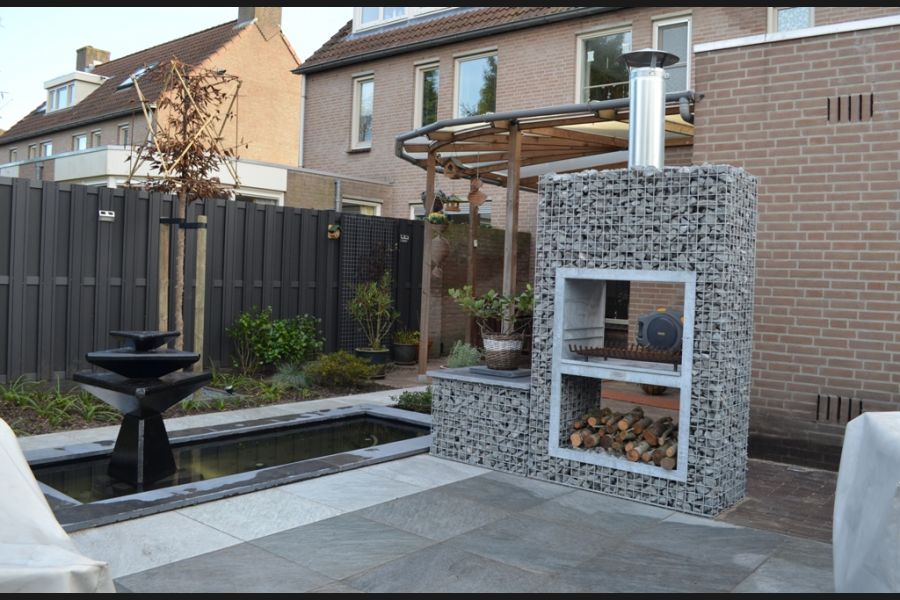 Gartenkamin Gabionen Gartenkamin Gabionen