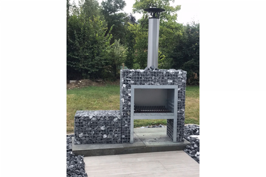 Blokhaard BBQ met Schanskorf Blokhaard BBQ met Schanskorf