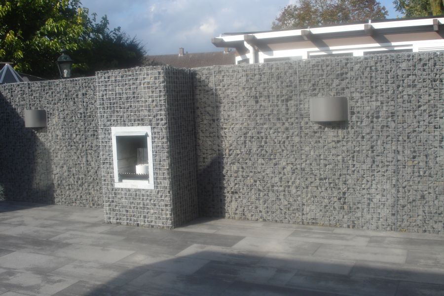 Gabionen Gartenkamin Gabionen Gartenkamin